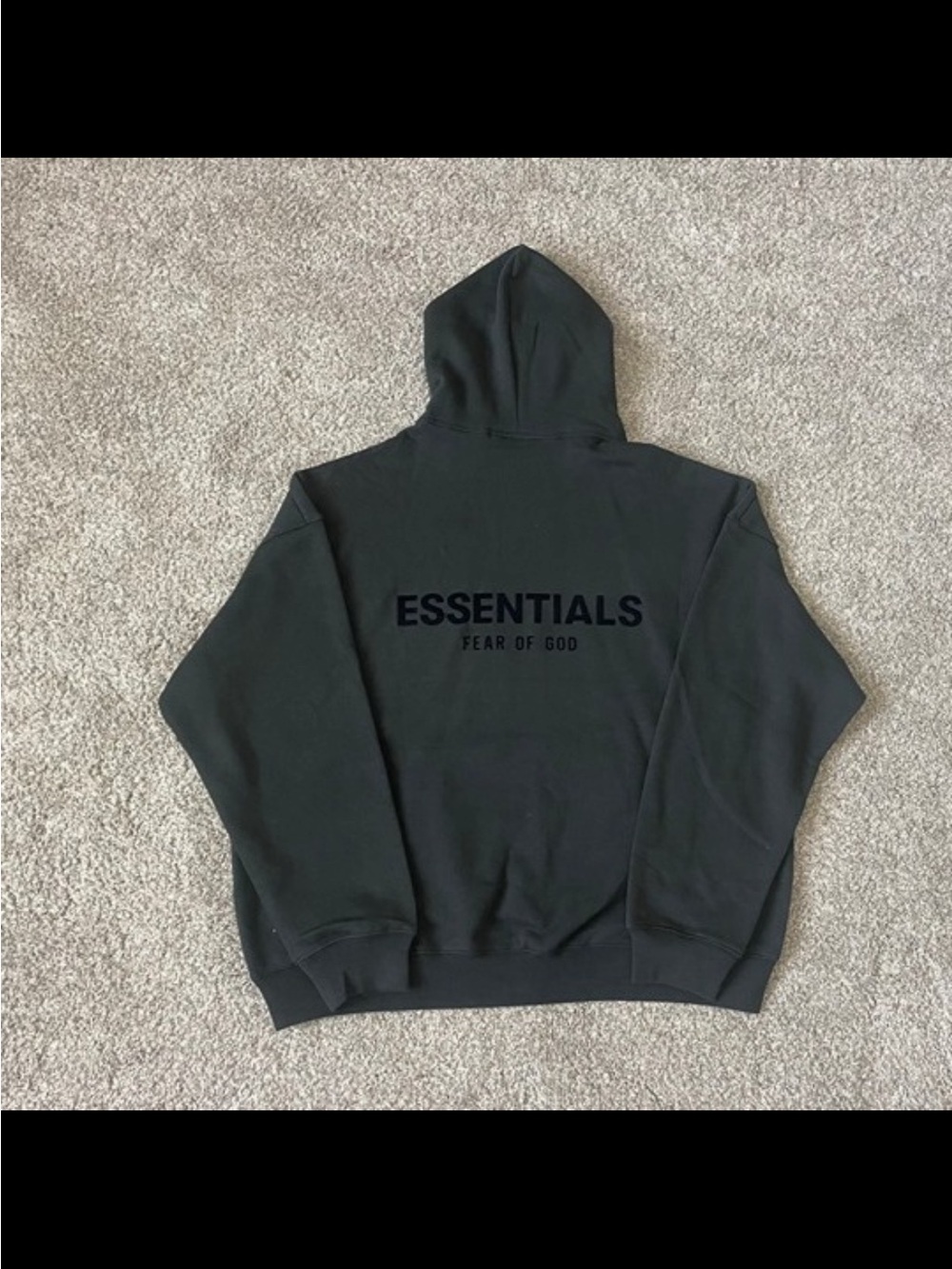 Fear of God Essentials Men's Black Hoodie size large
